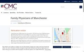 Family Physicians of Manchester website