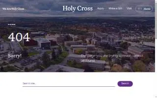 Holy Cross Family Learning Center website