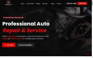 Modern Auto Garage website