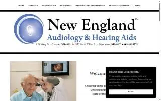 New England Audiology & Hearing Aids website