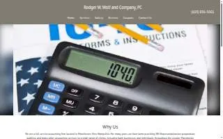 Rodger W Wolf & Co., PC website