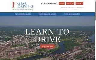 1st Gear Driving School of Merrimack website