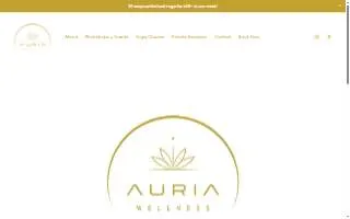 Auria Wellness website