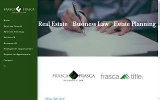 Frasca & Frasca, P.A. - Frasca Title, LLC of Merrimack website