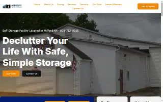 Absolute Self-Storage Milford website