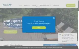 Family Pools North of Milford website