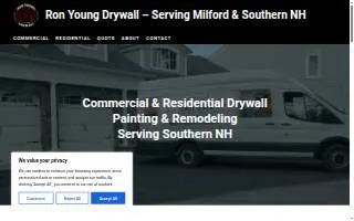 Ron Young Drywall - Commercial / Residential Construction & Painting website
