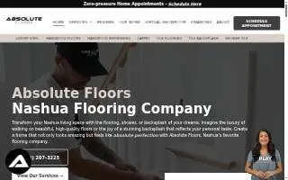 Absolute Floors of Nashua website
