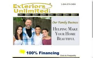 Exteriors Unlimited LLC website