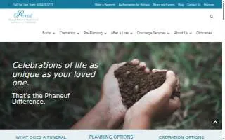 Phaneuf Funeral Homes & Crematorium of Nashua website