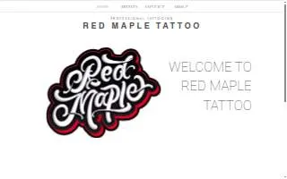 Red Maple Tattoo website
