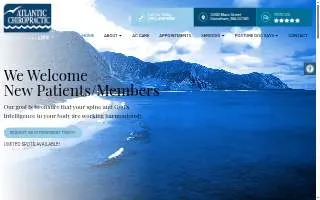 Atlantic Chiropractic Center website