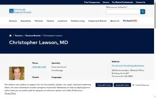 Christopher Lawson, MD website