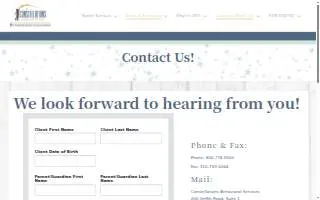 Constellations Behavioral Services website