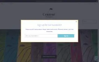 Coureur Goods website