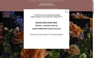 Flower Kiosk website