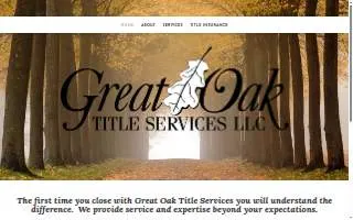 Great Oak Title Services, LLC website