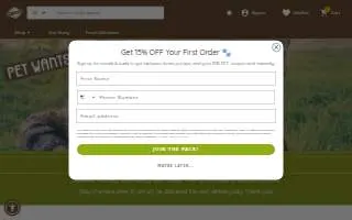 Pet Wants Portsmouth website