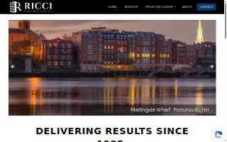 Ricci Construction, LLC website