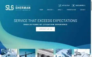 Sherman Law, PLLC website