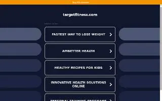 Target Fitness of Portsmouth website