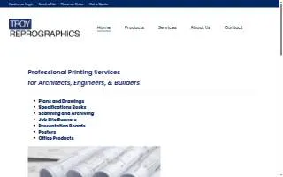 Troy Reprographics LLC website