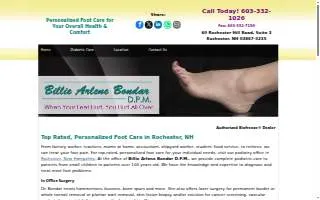 Billie A Bondar DPM website