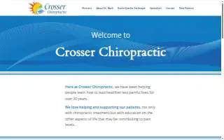 Crosser Chiropractic: Mark L. Crosser, DC website