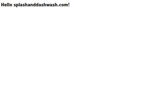 Splash & Dash Touchless Car Wash
