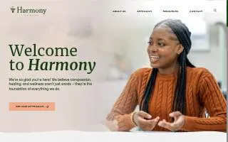 Harmony Psychiatric Services of Salem website
