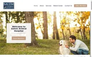 Salem Animal Hospital website