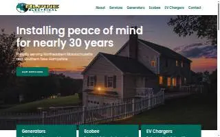 Alpine Electrical Services, Inc of Windham website