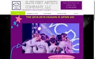 Elite Feet Artists Company website