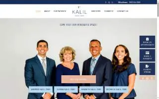 Kalil Dental Group website