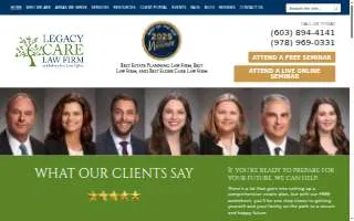 Legacy Care Law Firm of Windham website