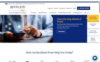 Rockland Trust Windham Branch website