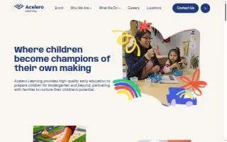 Acelero Learning of Asbury Park website