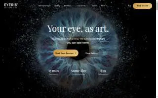 Eyeris Art Gallery - Iris Photography website