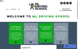 ML Driving School of Asbury Park website