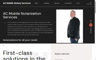 AC Mobile Notary website