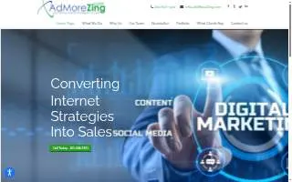 AdMoreZing website