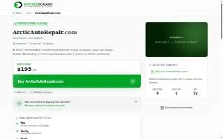 Arctic Auto Repair website