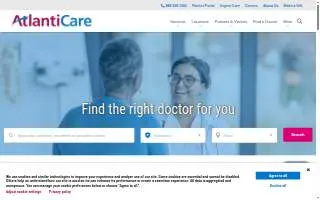 AtlantiCare Regional Medical Center Emergency Department, Atlantic City website