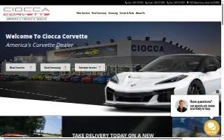 Ciocca Corvette website