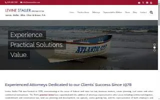 Levine Staller Sklar Chan & Brown, P.A. website
