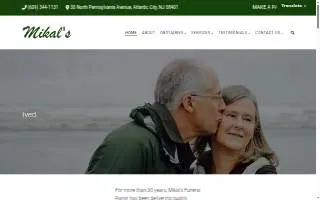 Mikal's Funeral Parlor website
