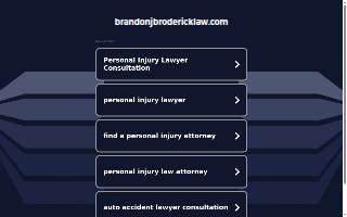 Brandon J Broderick, Personal Injury Attorney at Law