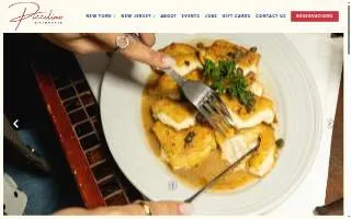 Piccolino Ristorante NJ website