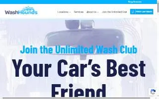 Wash Hounds Express Car Wash of Staten Island website