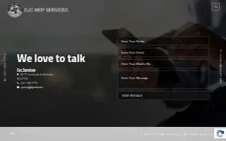 CJC MEP Services website